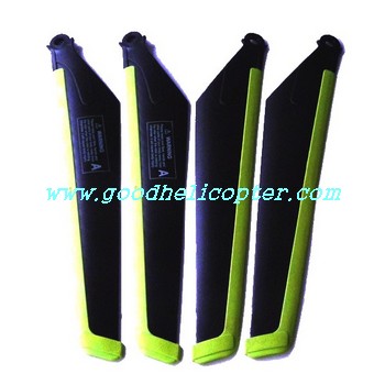 mjx-t-series-t11-t611 helicopter parts main blades (green-black color) - Click Image to Close